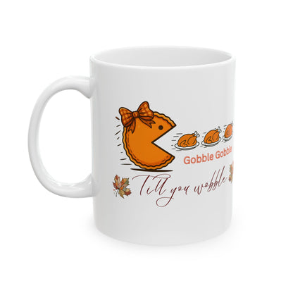 Thanksgiving mug, Turkey mug, Gobble Gobble mug, Friendsgiving mug,