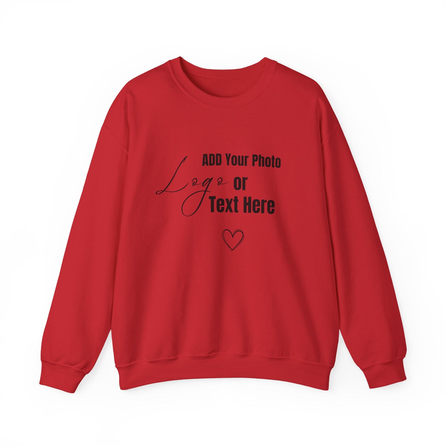 Customizable Sweatshirt – Add Your Photo, Image or Design | Multiple Colors