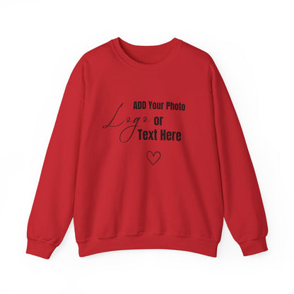 Customizable Sweatshirt – Add Your Photo, Image or Design | Multiple Colors