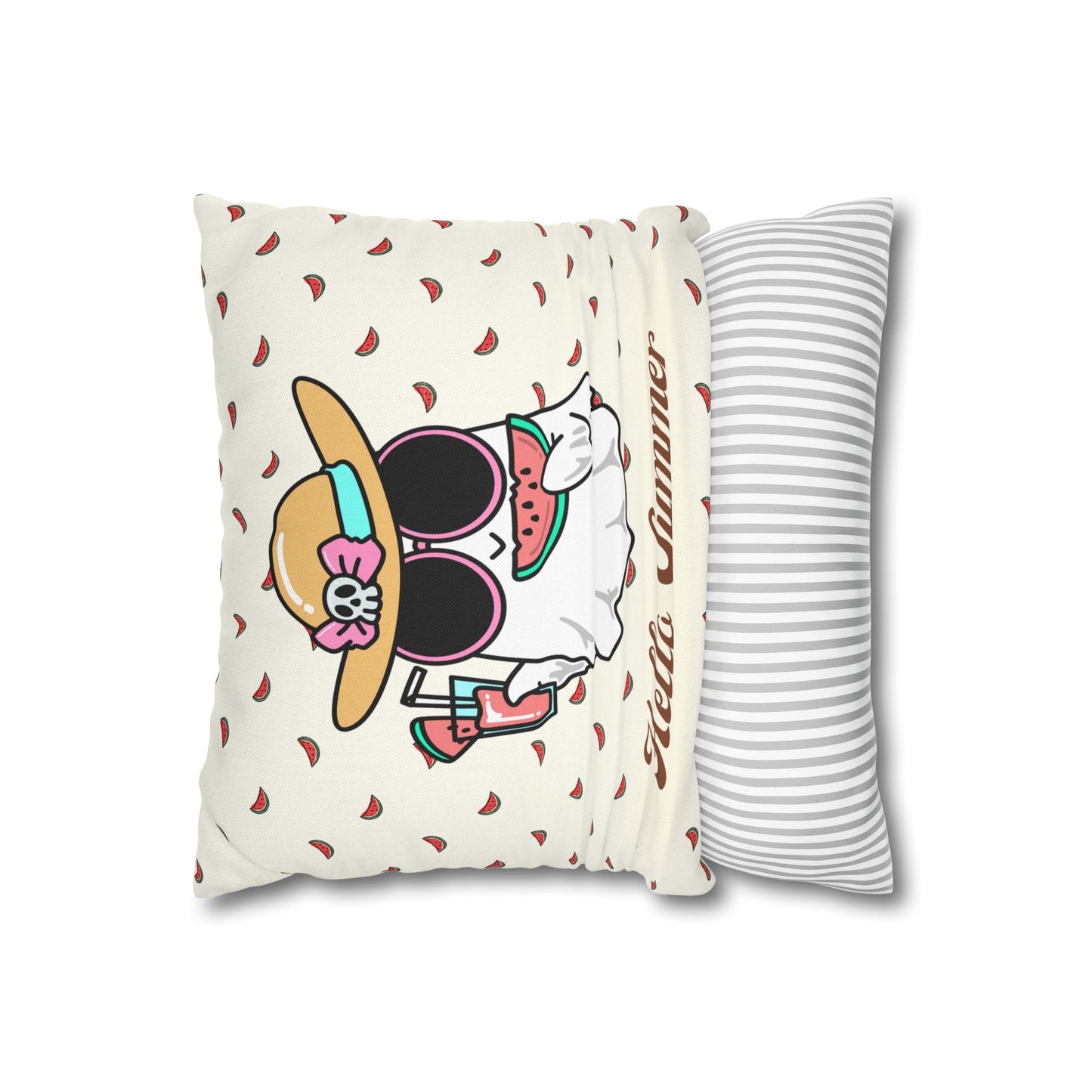Cozy Summer Ghost Decor Pillowcase