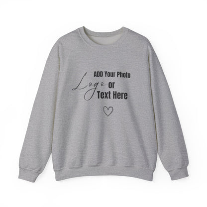 Customizable Sweatshirt – Add Your Photo, Image or Design | Multiple Colors