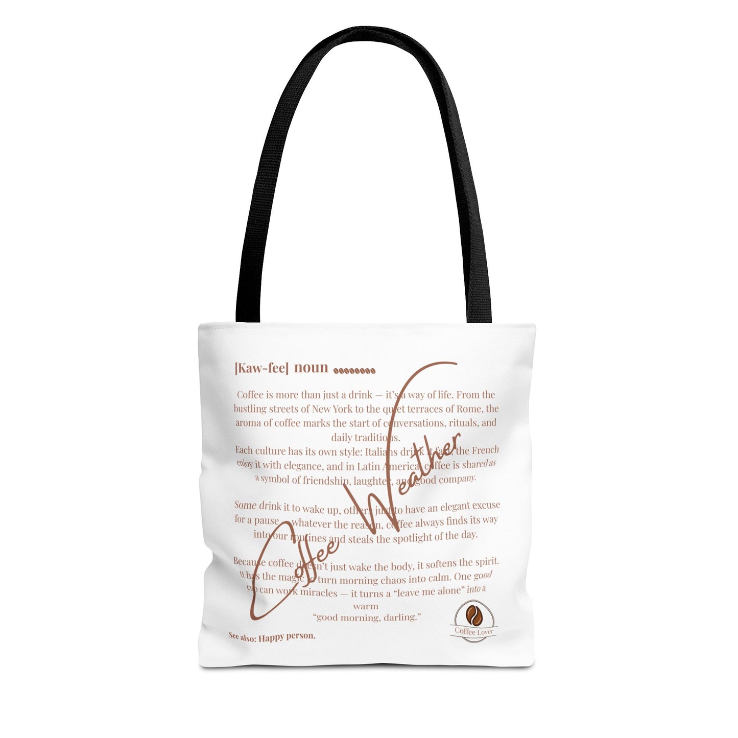 Tote Bag Coffee Weather