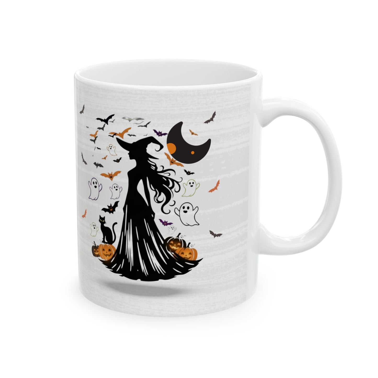 Midnight Charm Coffee Ceramic Mug, (11oz, 15oz)