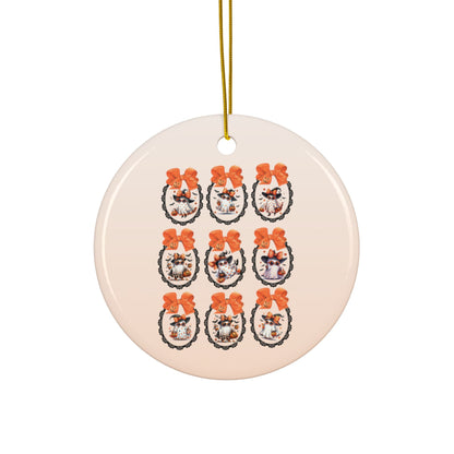 Cute Horror Pumpkin Decor Ornament