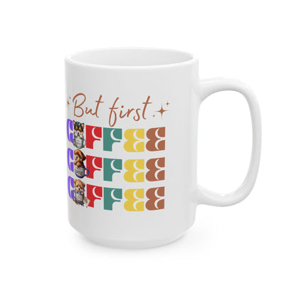 Morning Coffee  Dog  Ceramic Mug