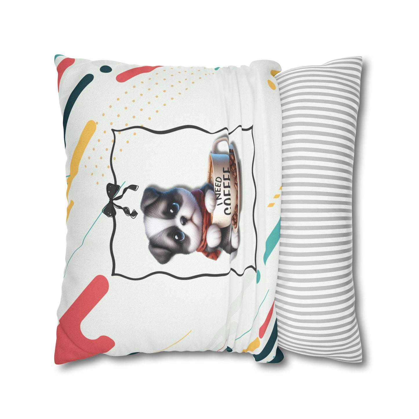 Lazy Morning Dog Cushion Decor Pillowcase