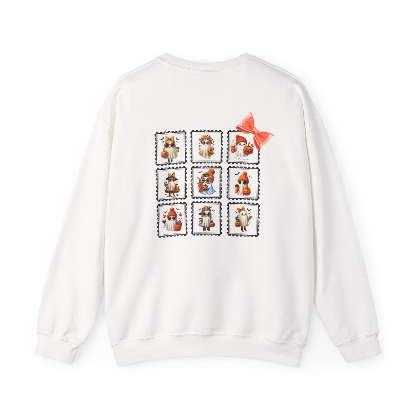 Ghostly Cute Halloween Sweatshirt for Women