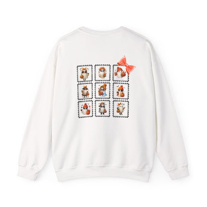 Ghostly Cute Halloween Sweatshirt for Women