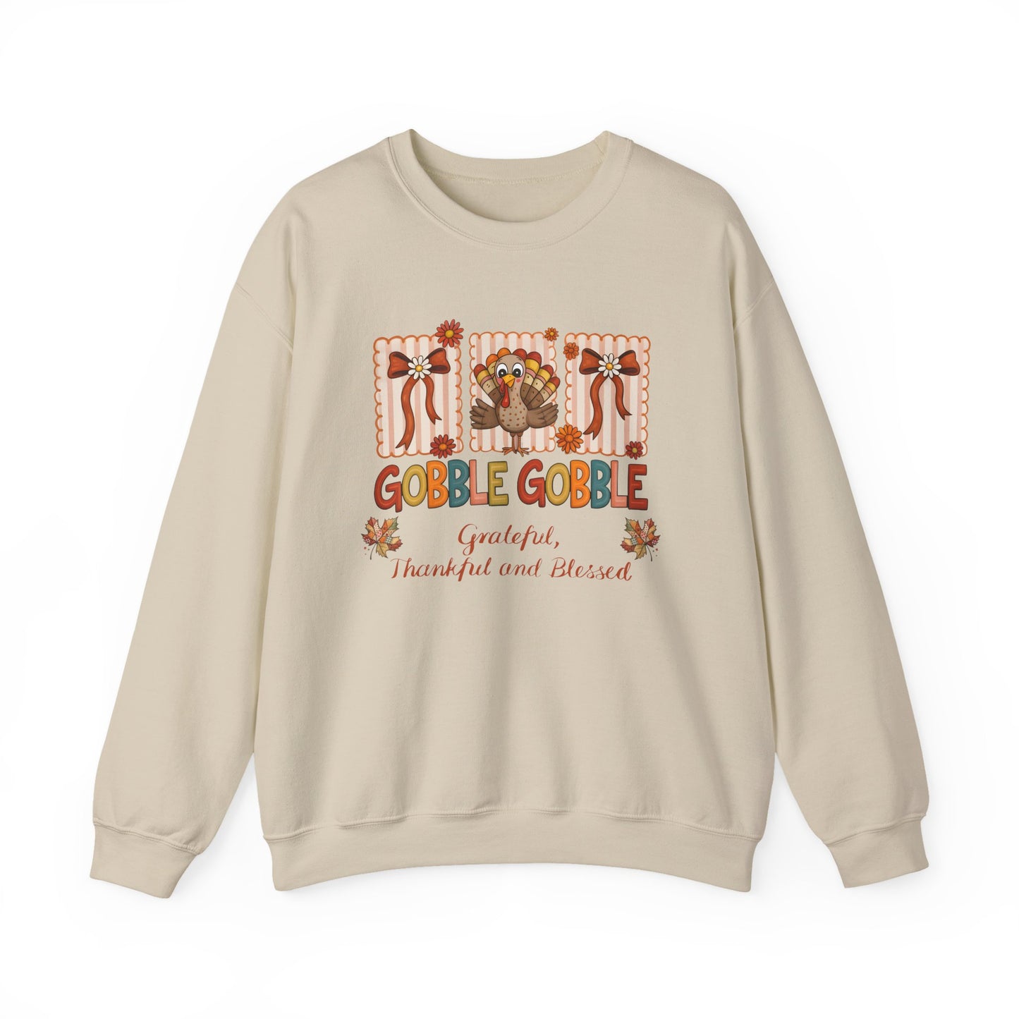 Cute & Comfy Thanksgiving Sweatshirt,Seasonal Sweatshirt, Gobble Gobble Sweatshirt.