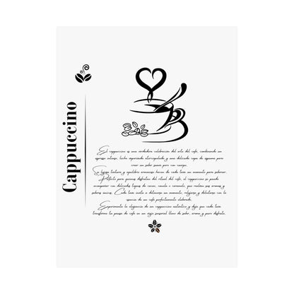 “The Art of Cappuccino” Matte Vertical Posters