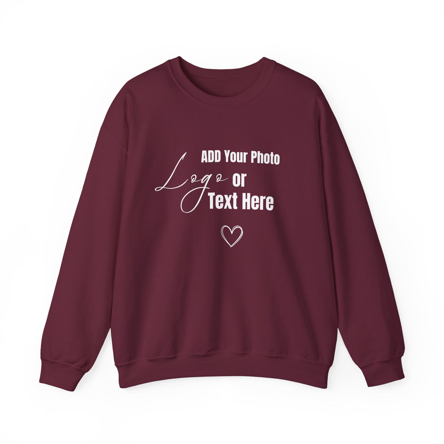 Customizable Sweatshirt – Add Your Photo, Image or Design | Multiple Colors