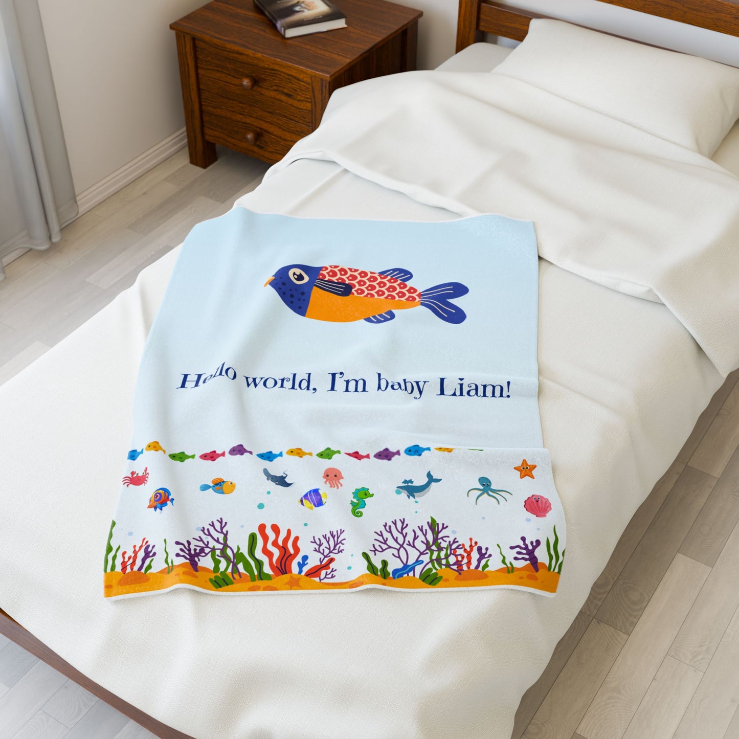 Baby Blanket{30x40} Personalized blankets, custom blankets, blankets with name.