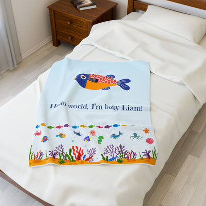 Baby Blanket{30x40} Personalized blankets, custom blankets, blankets with name.