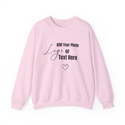 Customizable Sweatshirt – Add Your Photo, Image or Design | Multiple Colors