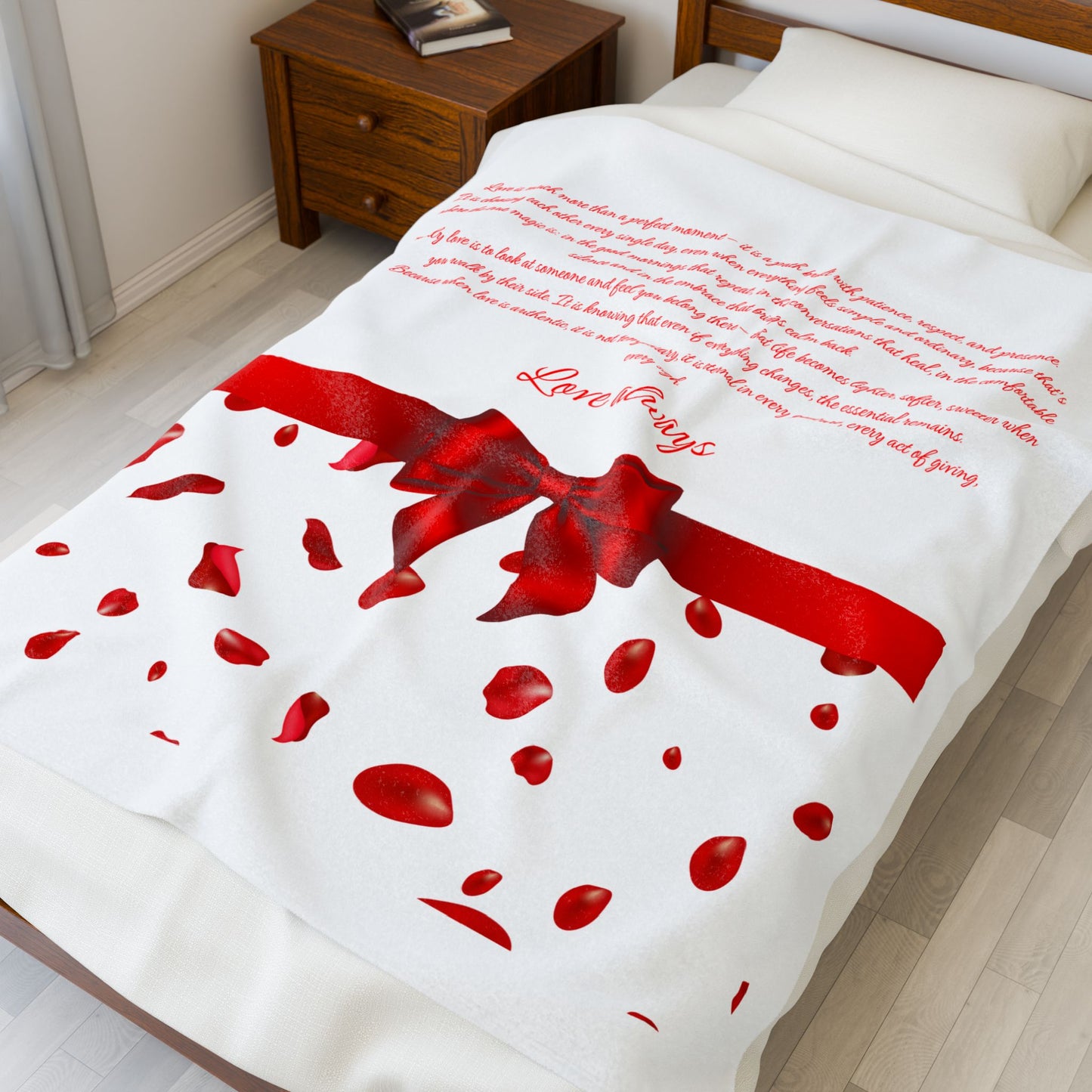 Love Velveteen Plush Blanket