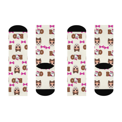 ✨ Glamour Skeleton Queen Crew Socks