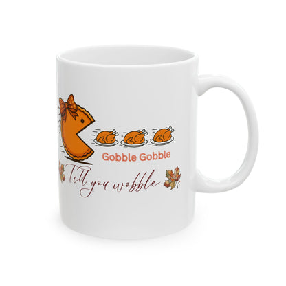 Thanksgiving mug, Turkey mug, Gobble Gobble mug, Friendsgiving mug,