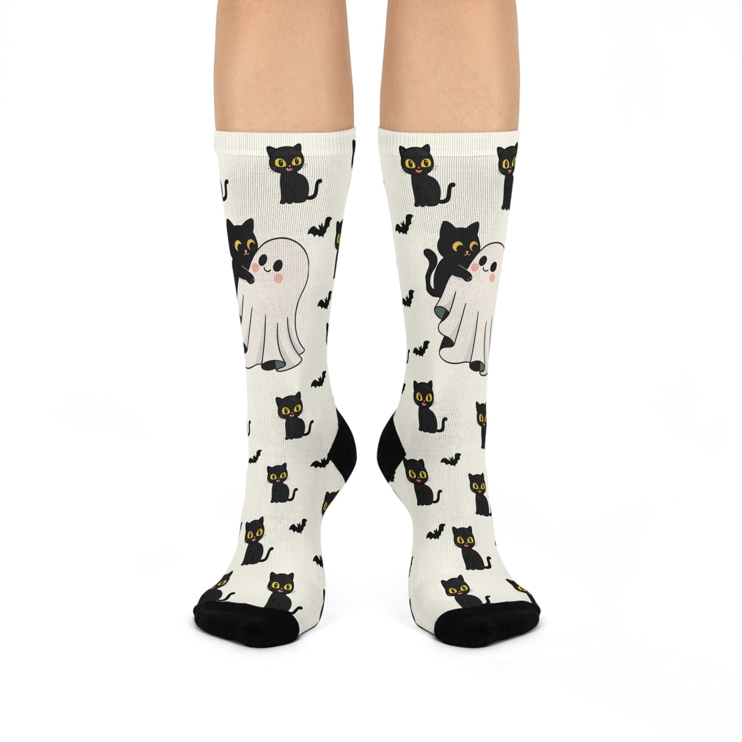 Black Cat Luck  Crew Socks