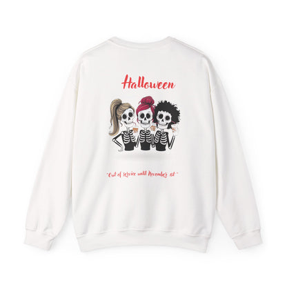 Ghostly Chic Halloween Sweatshirt