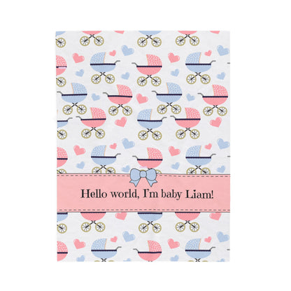 Baby Blanket{30x40} Personalized blankets, custom blankets, blankets with name.