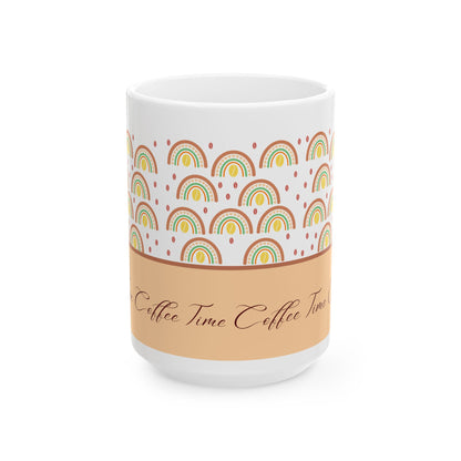 Coffee Rainbow Ceramic Mug