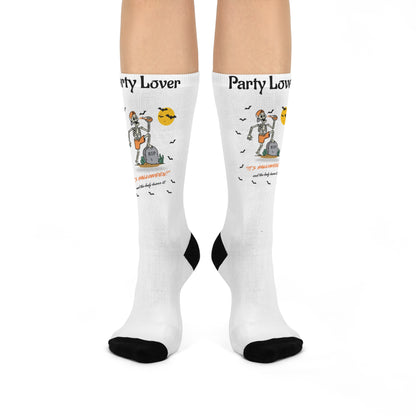 Halloween Party Lover Skeleton Crew Socks