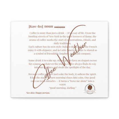 Coffee Weather Unique illustration print .