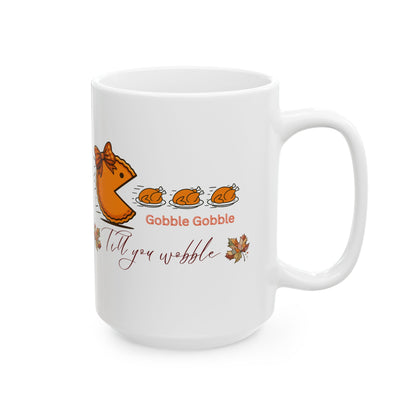 Thanksgiving mug, Turkey mug, Gobble Gobble mug, Friendsgiving mug,