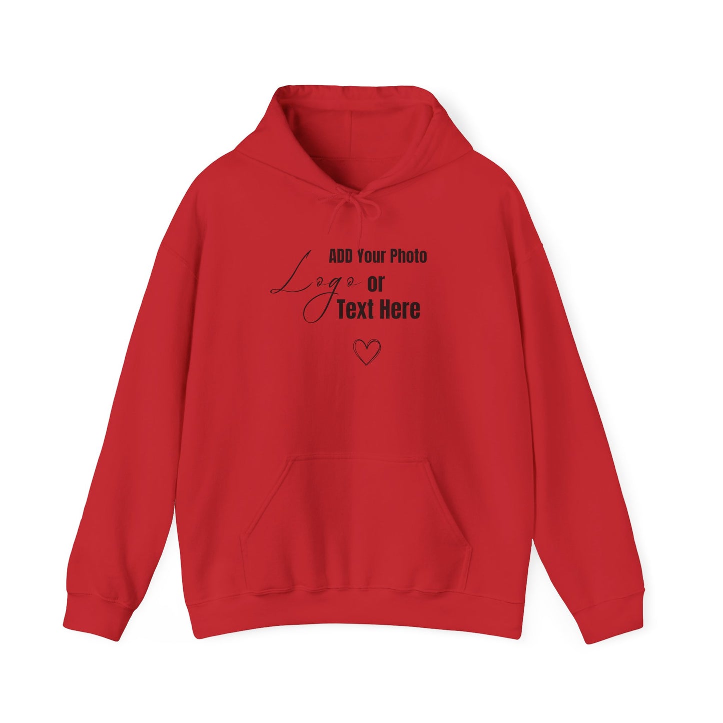 Customizable Unisex Hooded Sweatshirt – Add Your Photo, Image or Design | Multiple Colors