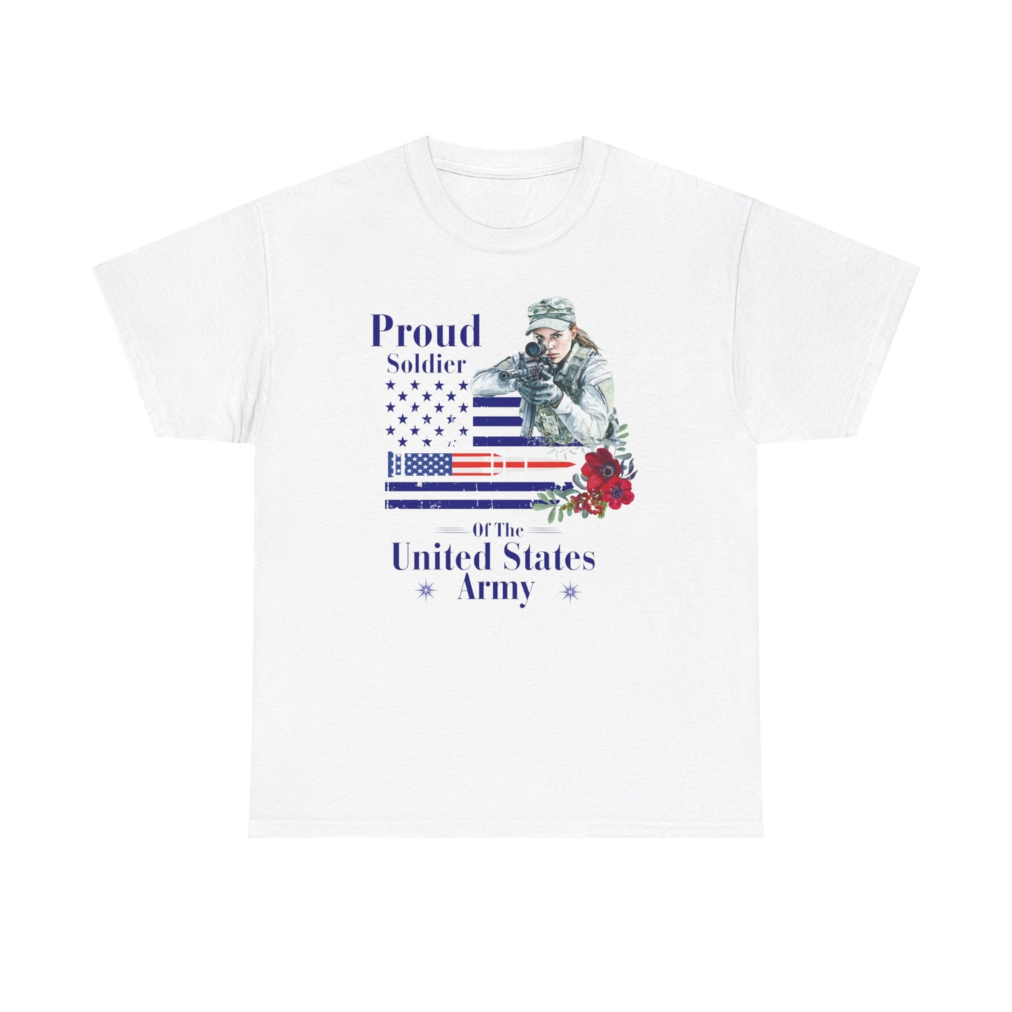 American Woman – Military Heart T-Shirt”