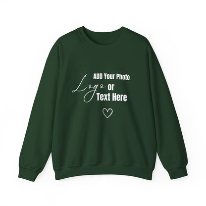 Customizable Sweatshirt – Add Your Photo, Image or Design | Multiple Colors