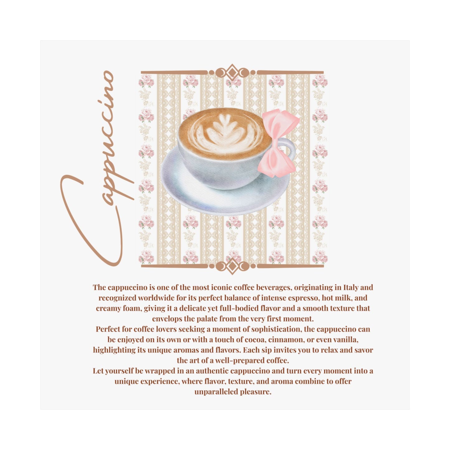 Cappuccino Lover  Coquette Matte Vertical Posters