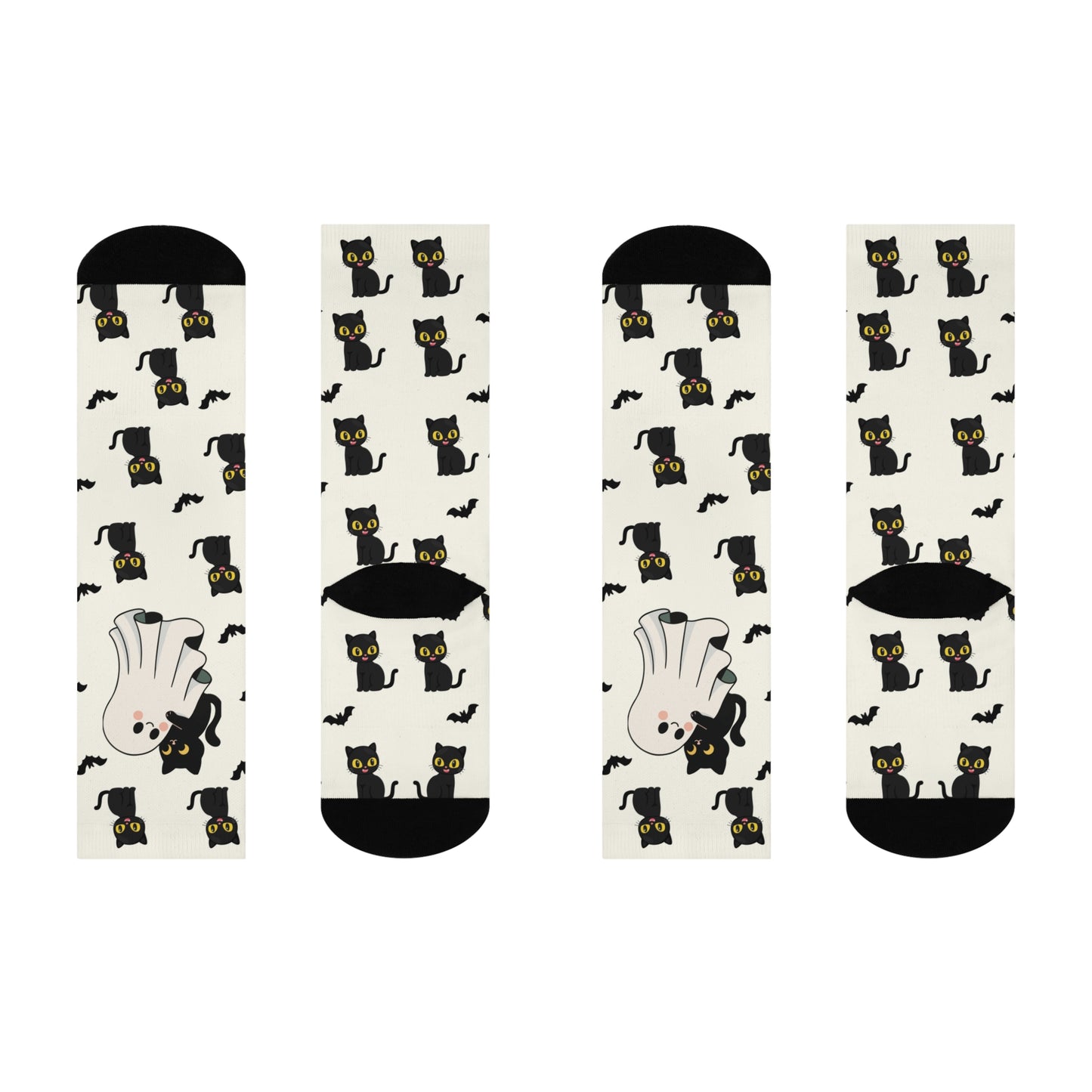 Black Cat Luck  Crew Socks