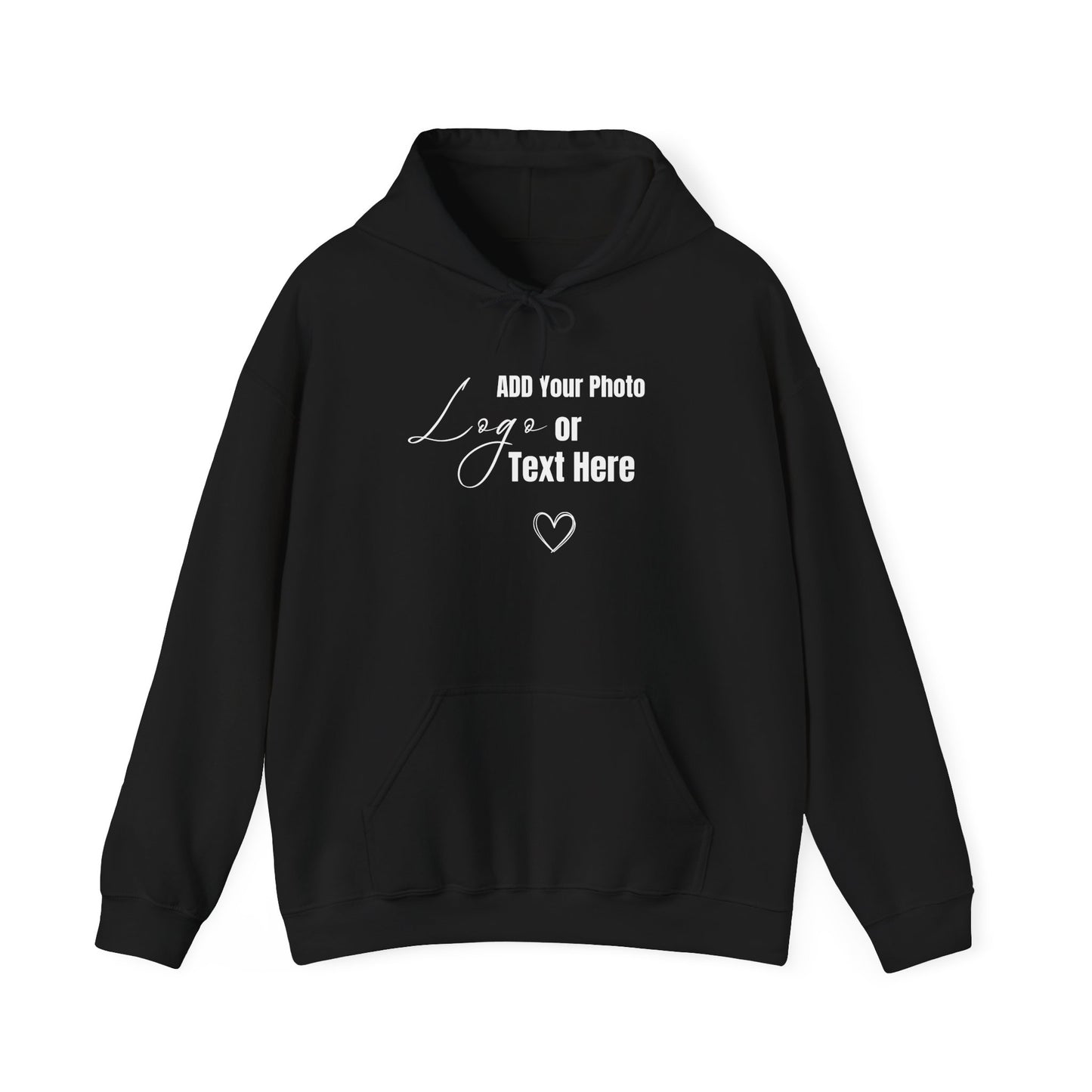 Customizable Unisex Hooded Sweatshirt – Add Your Photo, Image or Design | Multiple Colors