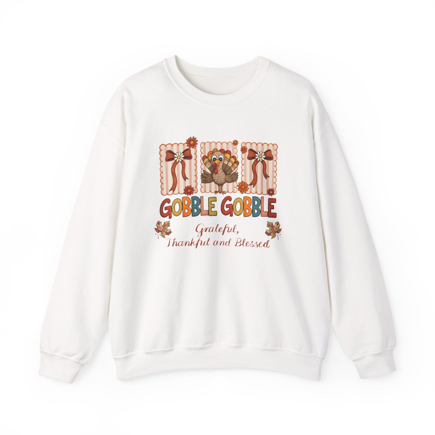 Cute & Comfy Thanksgiving Sweatshirt,Seasonal Sweatshirt, Gobble Gobble Sweatshirt.