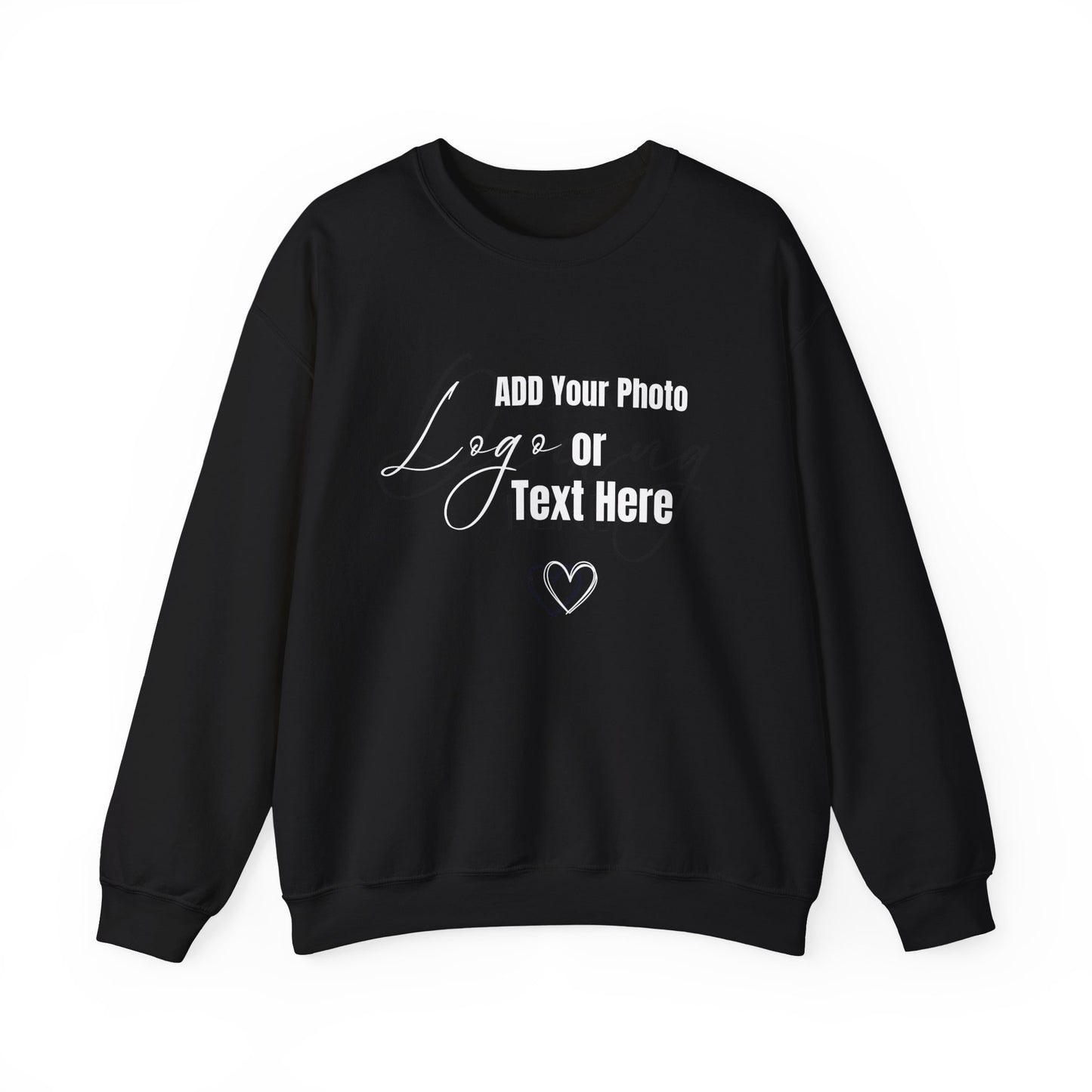 Customizable Sweatshirt – Add Your Photo, Image or Design | Multiple Colors