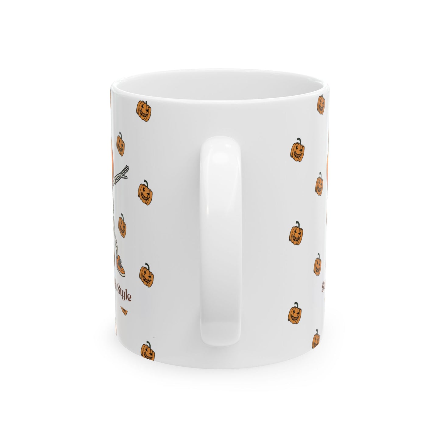 Cozy Pumpkin Halloween Ceramic Mug