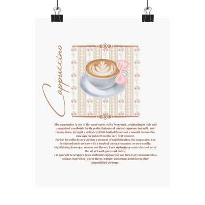 Cappuccino Lover  Coquette Matte Vertical Posters