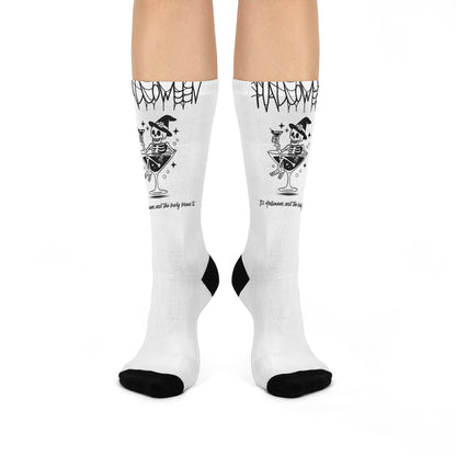 Halloween Party Skeleton Magic Crew Socks