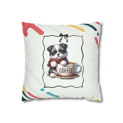 Lazy Morning Dog Cushion Decor Pillowcase
