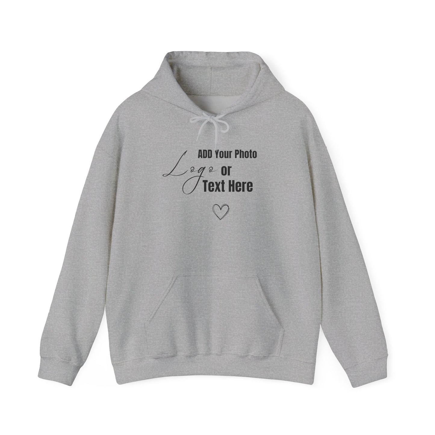 Customizable Unisex Hooded Sweatshirt – Add Your Photo, Image or Design | Multiple Colors