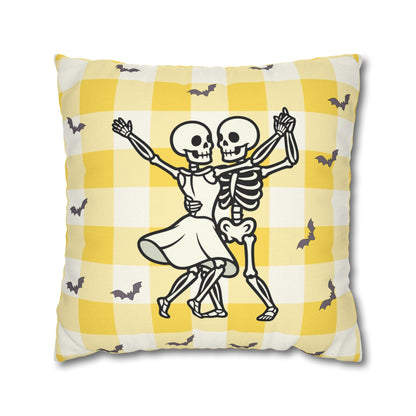 Cozy Skeleton Dance Decor Pillowcase
