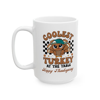 Thanksgiving mug, Turkey mug, Gobble Gobble mug, Friendsgiving mug.