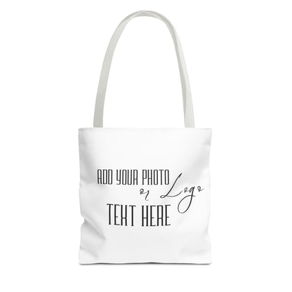Customizable Tote Bag (AOP) – Add Your Photo or Design / Color White