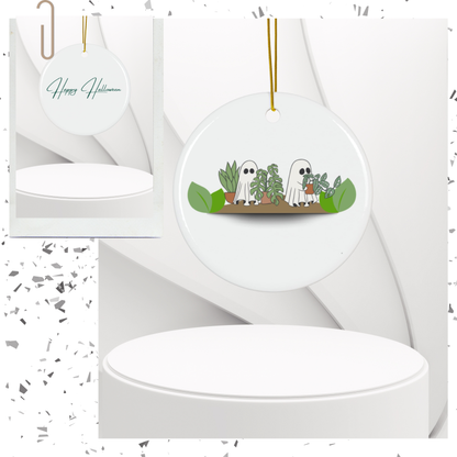Ghostly Glow Halloween Ornament
