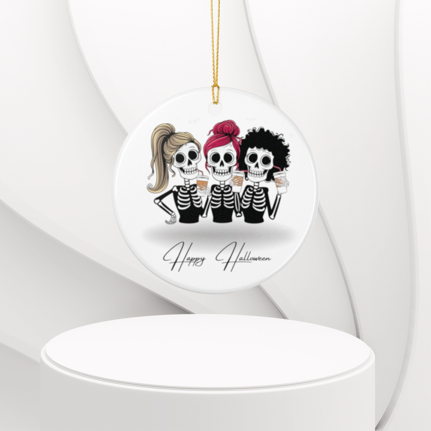 Spooky Charm Halloween Ornaments