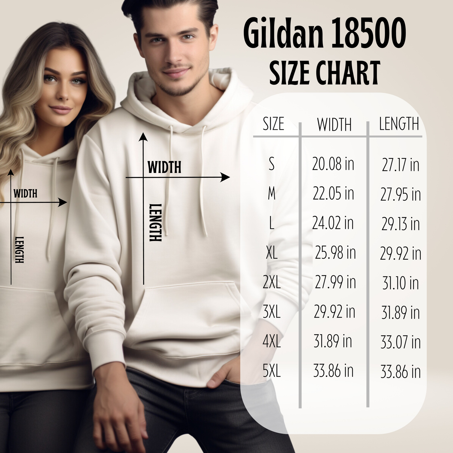 Customizable Unisex Hooded Sweatshirt – Add Your Photo, Image or Design | White Color