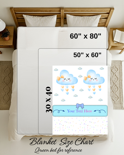 Baby Blanket{30x40} Personalized blankets, custom blankets, blankets with name.