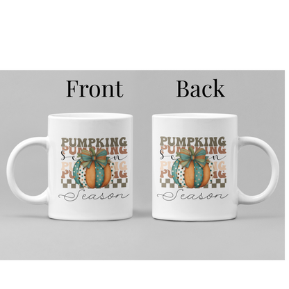 Cute Pumpkin mug, Pumpkin mug, Friendsgiving mug.