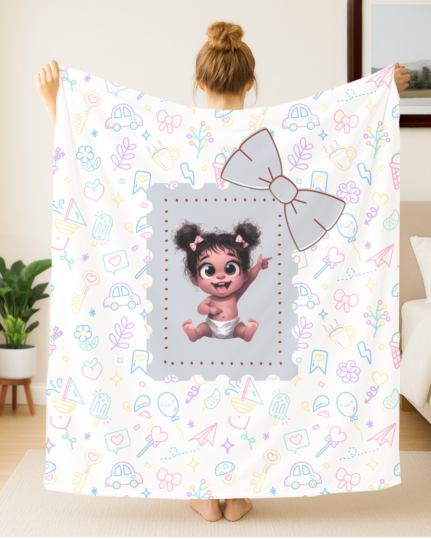 Baby Blanket{30x40} decorative throw blanket, bed blanket, couch blanket, comfy blanket.
